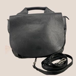 Wera of Stockholm black leather bag remov strap